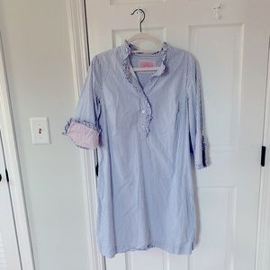 Lily Pulitzer blue and white striped dress